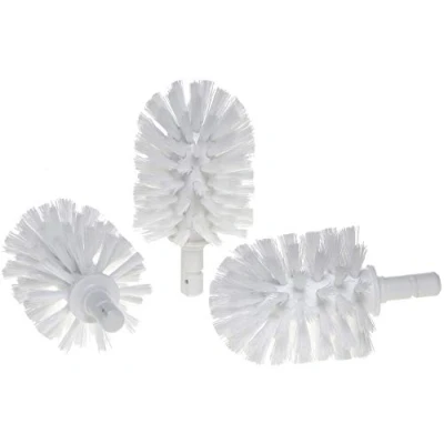 Immagine di KEUCO Testina di ricambio per scopino WC, sostituibile, in set da 3 pezzi, 12,7 x 7,2 cm, colore bianco, produttore originale