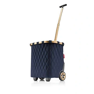 Immagine di reisenthel carrycruiser rhombus midnight gold Carrello Spesa con Resistente Telaio in Alluminio, Tracolla Regolabile e Tasca Interna Rimovibile, Ruote Grandi Tessuto Idrorepellente, 40 L