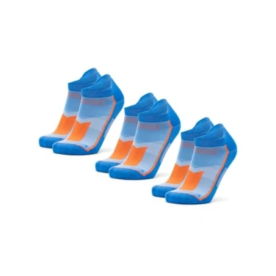 Immagine di DANISH ENDURANCE 3 o 5 Paia Calzini da Running Uomo Donna Corti, Calze Corsa Anti Vesciche, Tecnici e Sport, 3x Blu/Arancione, EU 43 47