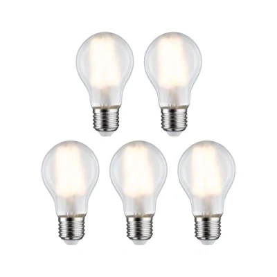 Immagine di Paulmann 29090 LED (monocolore) ERP E (A G) E27 Forma di bulbo 7 W Bianco caldo (Ø x A) 60 mm 106 5 pz.