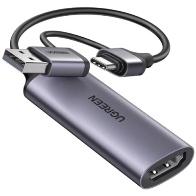 Immagine di UGREEN HDMI Video Capture 4K 1080P HD 60FPS Ingresso USB C Scheda di Acquisizione per Streaming Gaming OBS Compatibile con PC Switch PS5 Xbox MacBook iPad Camera