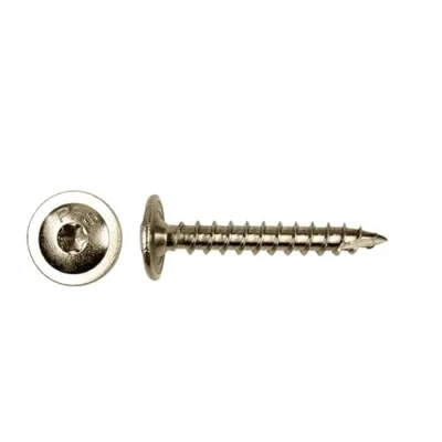Immagine di Vite a testa piatta, in acciaio inox A2, diametro 8 mm x 40 mm, filettatura parziale Tx (T40), 22 confezione da 50 pezzi + punta omaggio