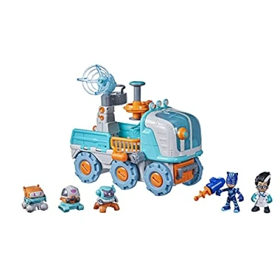 Immagine di PJ Masks Romeo Bot Builder Preschool Toy, 2 in 1 Vehicle And Robot Factory Playset with Lights Sounds for Kids Ages 3 Up