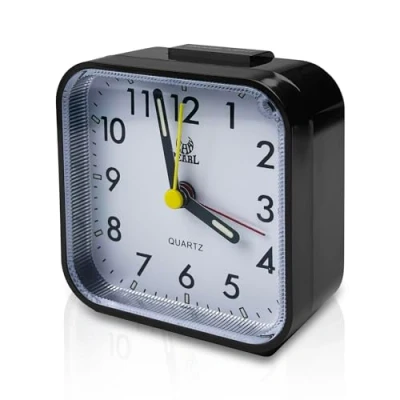 Immagine di tekenewbse Sveglia da Comodino Analogica, Orologio Tavolo con Funzione Snooze e Luce, Sveglie a Batteria, Alarm Clock, Viaggio, Silenziosa, Allarme Portatile Analogico