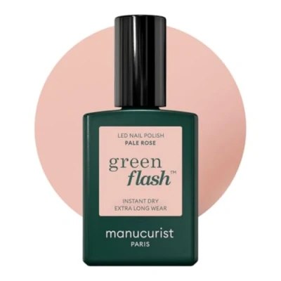 Immagine di Manucurist Smalto semipermanente Green Flash per unghie gel 12 free, bio based (84%) Made in France 15 ml (Pale Rose)