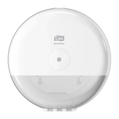 Immagine di Tork SmartOne® Mini Dispenser per carta igienica bianco T9, linea Elevation, 681000