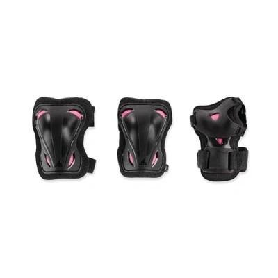 Immagine di Rollerblade SKATE GEAR W 3 PACK, Set di protezioni per pattini in linea, nero/lampone, S, donna