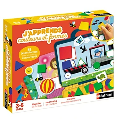 Immagine di Nathan Imparo Colori e Forme Gioco educativo di apprendimento per Bambini da 3 a 5 Anni, Arancione, 31077