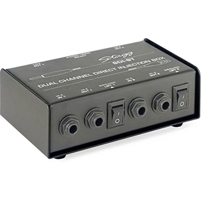 Immagine di Stagg SDI ST DI Box passivo a canale con interruttore mono/stereo