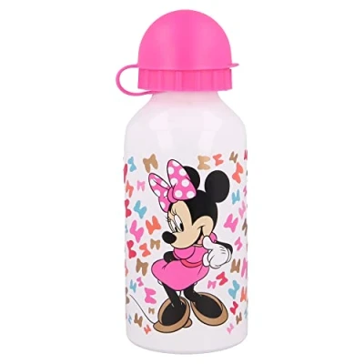 Immagine di STOR Bottiglia Flacone in Alluminio Piccolo 400 ml Minnie SO Edgy Bows, Multicolore, Estándar