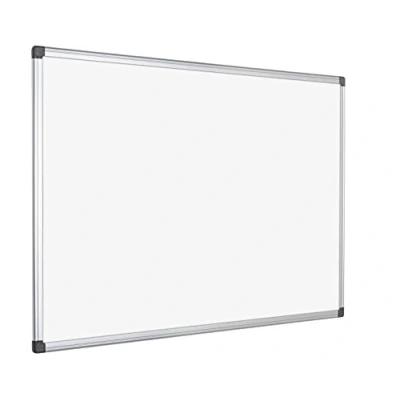 Immagine di Bi Office Maya Lavagna Bianca, 60 x 45 cm, Con Cornice In Alluminio, Superficie Cancellabile A Secco Non Magnetica
