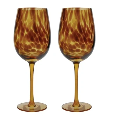 Immagine di BarCraft White Wine Glasses Tortoise shell 450 ml 2 Pieces