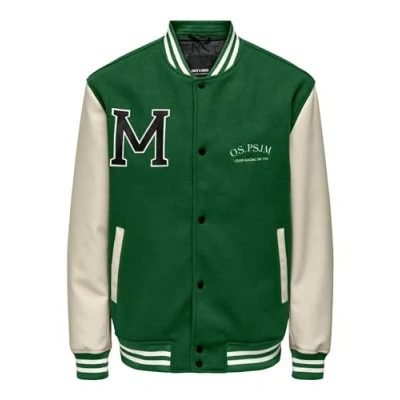 Immagine di Only &amp; Sons Blouson ON JAY Varsity 23 OTW Giubbotto Bomber, Uomo, Taglia: Large, Dark green