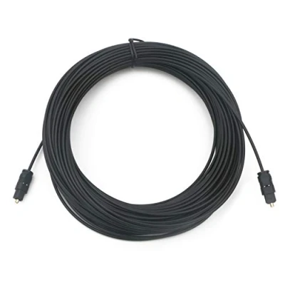 Immagine di Toslink Cavo audio digitale SPDIF in fibra ottica di 10 m, colore: Nero 30 m