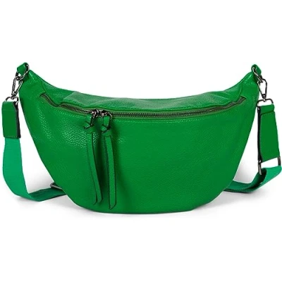 Immagine di styleBREAKER borsa a tracolla mezzaluna da donna, regolabile staccabile, semplice 02012386, colore:Verde