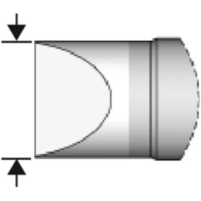 Immagine di JBC Tools C470006 punta di saldatura Forma a scalpello, dritta Dimensione 2.5 mm Lunghezza punte 10 Contenuto 1 pz.