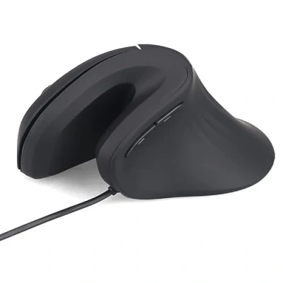 Immagine di Zienstar Mouse Verticale Cablato, Ottico Ergonomico USB con 3 DPI Regolabili,Clic Silenzioso,Mano Destra Nero