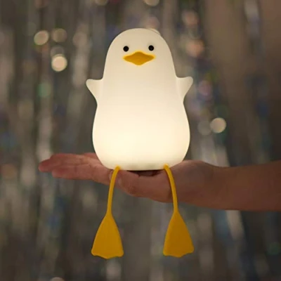 Immagine di Luce notturna YuanDian Duck, ideale come regalo per i bambini, decorazione della cameretta dei simpatiche luci notturne in silicone bambini