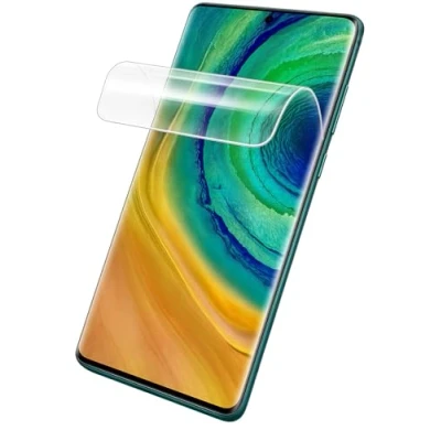 Immagine di Max Power Digital [2 Pack] 2 Pezzi Pellicola Idrogel Compatibili Per IPhone 14 Pro Infrangibile Massima Qualità AntiBolla Alta Definizione Hydrogel Screen Protector (IPhone Pro, HD Trasparente)