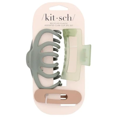 Immagine di Kitsch Mollette per capelli grandi assortite da donna, a forma media aperta, spessi, clip piatti e polipi ragazze adolescenti, accessori lo styling dei capelli,