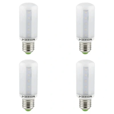 Immagine di SEBSON Lampadina LED E27 8W (Equivalente a 60W) 810lm Bianca Calda 3000K Non Dimmerabile Angolo di Diffusione 280 230V Set da 4