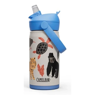 Immagine di Camelbak Bottiglia per bambini Thrive Flip Straw, in acciaio inox isotermico, bottiglia, uniformi magiche, 350 ml