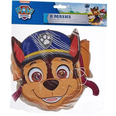 Immagine di amscan 9903839 Maschere di carta da festa, a tema Paw Patrol, confezione 8