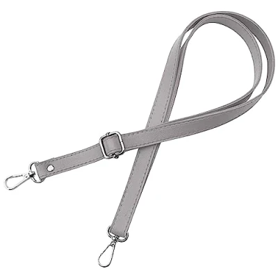 Immagine di mtb more energy Cinghia tracolla per donna borse borsa a mano grigio colore parti metalliche argento lunghezza regolabile 70 128 cm larghezza 1,8