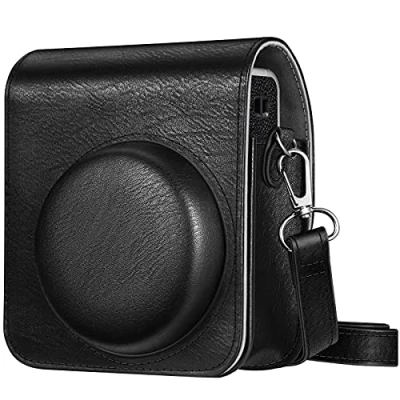 Immagine di FINTIE Custodia Compatibile con Fujifilm Instax Mini 40 Fotocamera Istantanea Protettiva Case Borsa in Similpelle Tracolla Regolabile, Nero