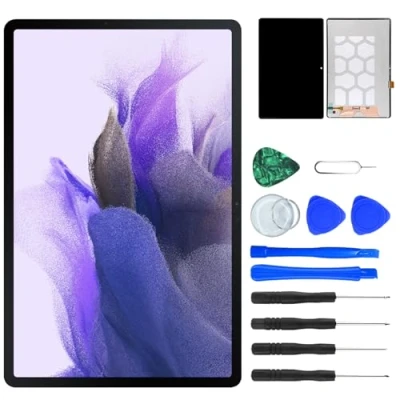 Immagine di NB+ Touch Screen LCD di ricambio per Samsung Galaxy Tab S7 FE 2021 12.4 pollici Display Unit Digitizer Pannello frontale in vetro nero con strumenti