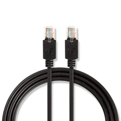 Immagine di NEDIS Cavo Cat 5e UTP Connettore RJ45 15 m rotondo LSZH Antracite