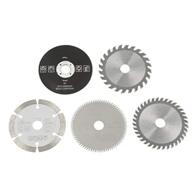 Immagine di lama per sega, 5 Pezzi 85mm Diametro interno 15mm Mini sega circolare in metallo duro macchine da taglio marmo seghe elettriche circolari