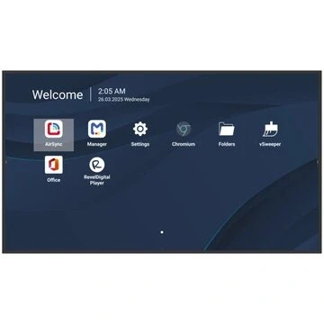 Immagine di Viewsonic CDE7531-1C visualizzatore di messaggi Pannello piatto per segnaletica digitale 190,5 cm [75] LCD Wi-Fi 500 cd/m? 4K Ultra HD Nero Processore integrato Android 14 24/7 (COMM DISPLAY 75[3840X