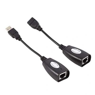 Immagine di USB 2.0 a RJ45 Ethernet Extension Extender Cavo adattatore di rete LAN cablata, compatibile per 1.1, fotocamere USB, stampanti, webcam, tastiera, estensioni del mouse e qualsiasi