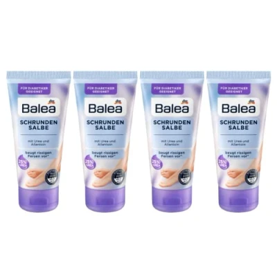 Immagine di Balea Crema per i piedi, unguento con urea (25%), confezione da 4 (4 x 50 ml)