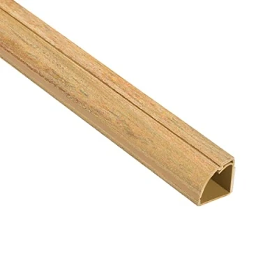 Immagine di D Line 1M22QSP Canalina Quarto Tonda, Passacavi, Copricavi, Nascondi Cavi 22mm (Larghezza) x (Altezza) 1m Lunghezza Verniciabile