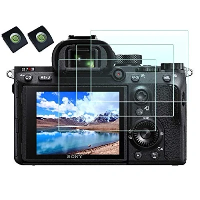 Immagine di Pellicola salvaschermo per fotocamera Sony Alpha a7RIV a7R4 A7RIII A7R3 A7R III II A7 A77 A77II A7II A7S A7SI A99 A99II A9 I RX100 RX100V RX1 RX1R RX10 RX10II,0,3 mm[3+2 pezzi]