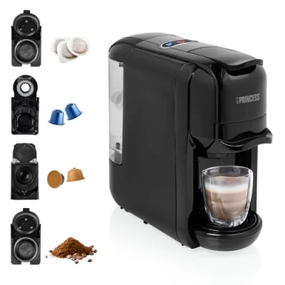Immagine di Princess 249452 01.249452.01.001 Nero Macchina per caffè con capsule compatibile pad E.S.E., One Touch
