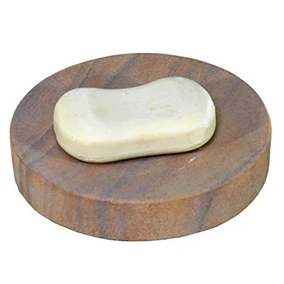 Immagine di KLEO Portasapone in marmo naturale, accessorio per bagno, vasca o lavabo, colore: Rosa