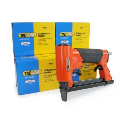 Immagine di Tacwise 1189 A7116V Graffatrice Pneumatica per Tappezzeria con 120.000 Punti Tipo 71/8 mm, Utilizza 71 da 4 mm a 16