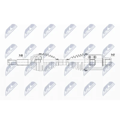 Immagine di NTY NPW CH 076 Albero motore / Semiasse Assale anteriore Dx 750 TESLA: Model X