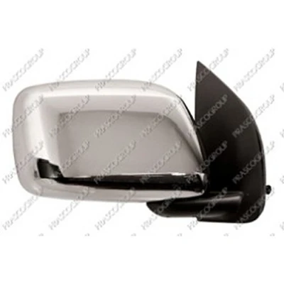 Immagine di Specchietto retrovisore esterno Prasco DS8147005 Dx nero cromato convesso, senza tinta NISSAN: NP300 Navara Pick up