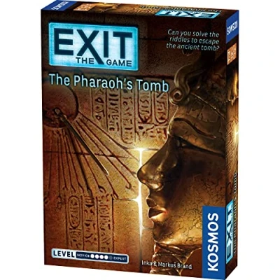 Immagine di Thames &amp; Kosmos Exit: The Pharaoh&#039;s Tomb Level: 4/5 Unique Escape Room Game 1 4 Players Puzzle Solving Strategy Board Games for Adults Kids, Ages 12+ 692698