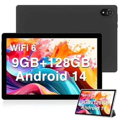 Immagine di DOOGEE U10 Tablet 10 Pollici Android 13 9GB RAM + 128GB Rom/TF 1TB Quad Core 2.0 GHz, in Offerta Bluetooth 5.0 WiFi 6 5060mAh 1280 * 800 5MP+8MP PC, Luce Blu Bassa, Grigio