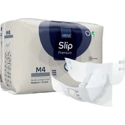 Immagine di ABENA Slip Premium All In One Assorbenti per incontinenza uomini e donne, con etichetta ecologica, da uomo, taglia M 4, vita 70 110 cm, assorbimento 2000 ml, 21 pezzi