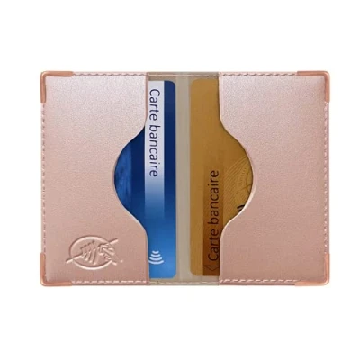 Immagine di Color pop® Custodia con 2 carte di credito schermate (anti RFID), fabbricazione francese, in PVC, protezione dei dati bancarii, 9,7 x 6,5 cm