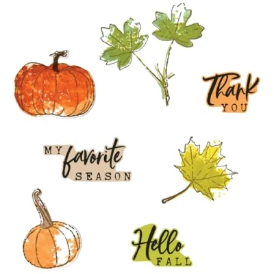 Immagine di Sizzix Framelits Timbri trasparenti A5 con matita, linea Harvest by 49 and Market