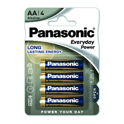 Immagine di Panasonic Lr6 Everyday Stilo Aa Argento Blister Pile, 4 Pezzi