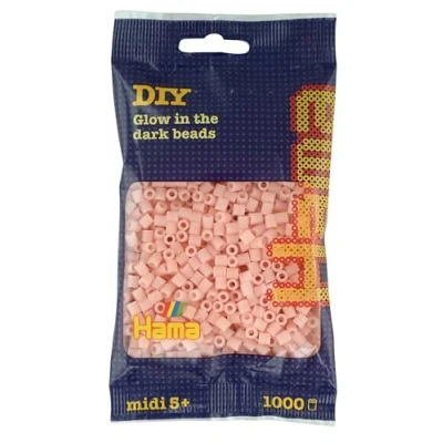 Immagine di Hama 207 56 Night Glow Red 1.000 Perline in Sacchetto, Multicolore, Piccolo,