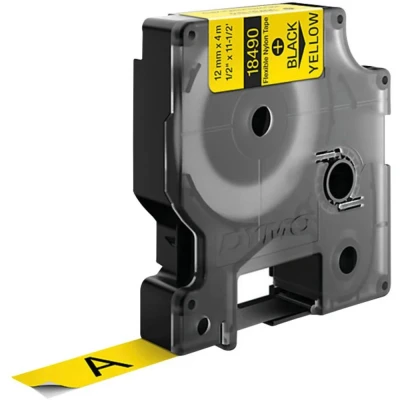 Immagine di DYMO 18490 Cassetta nastro Colore Nastro: Giallo carattere: Nero 12 mm 3.5 m